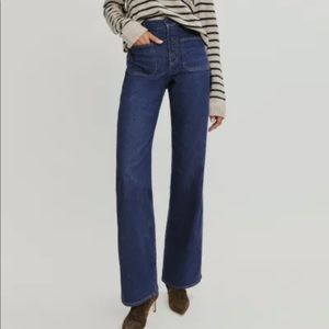 Reformation Victoria High Rise Wide Leg Jean NWT